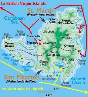 St. Maarten Map
